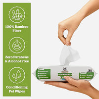 Pogi’s Dog Grooming Wipes – Hypoallergenic Pet Wipes for Paws, Body & Butt – Cleaning & Hydrating, Fragrance Free, 100-Count