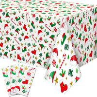 Newwiee 3 pack Halloween plastic tablecloths with candy corn print, 108 x 54 inches - view 5