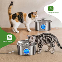 PEKTACO Cat Water Fountain, 1 Filter - 3.2L-HT+3 Filter - image 3