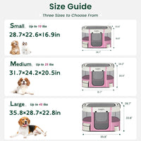 Love's cabin Pet Puppy Dog Playpen - Light Pink / Large - image 2