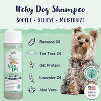 Bobbi Panter Dog Shampoo - Made in USA - All Natural Formula for Itch Relief & Soothing Skins, Concentrated 16:1 for Professional Groomers - Green Apple Scent, 13 Oz