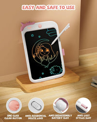 8.5 inch LCD Writing Tablet for Kids - White / 8"W x 11.3"H - image 3