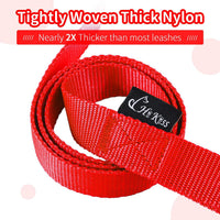 Hi Kiss Dog/Puppy Obedience Recall Training Agility Lead - 15 Feet / T4:Large Dog Thicken red - image 2