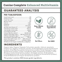 Wholistic Pet Organics Canine Complete - Dog Multivitamin Powder - 8 Oz - Daily Dog Vitamins and Supplements for Homemade Food - Immune System, Skin, Coat & Overall Health - Small and Large Breed