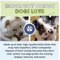 Pawstruck Natural Bizarre Bully Sticks Bargain Bag for Dogs and Puppies – Variety Pack of 5–7" Long-Lasting, Eco-Conscious Beef Chew Treats – 8 oz Bag – Packaging May Vary