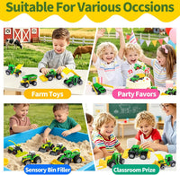 Oriate set of 6 diecast construction vehicles including excavator and bulldozer - view 18