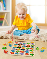 Coogam Magnetic Alphabet Numbers Fishing Game - image 4