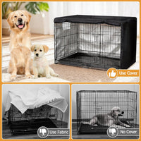 Dog Kennel Cover, Dog Crate Cover 48 Inch for Wire Dog Cages - 48.0"L x 30.0"W x 33.0"H / Black - image 3