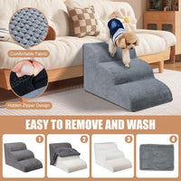3-Step Dog Stairs for Small Dogs, Dog Ramp for Bed 15.7" H – Essentials for Dogs - image 4