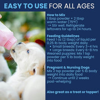 Under the Weather Puppy Milk Replacer Powder + Colostrum | Puppy Milk Replacement Formula | Nutrient-Rich Formula with Colostrum for Immune & Digestive Support – 12 oz