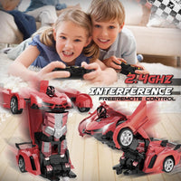 Transform Remote Control Car Toys for Boys 4-6 - Red - image 4