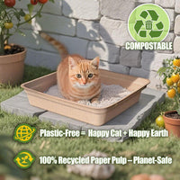 Disposable Litter Box for Cats Large: 2/4/6/8-Pack 17.5X 13.5in - 2 Packs - image 2