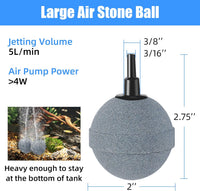 AQUANEAT Air Stones for Ponds 2 Inch - 2 pcs - image 2