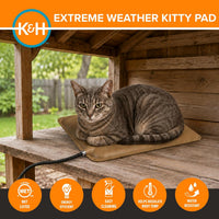 K&H Heating Pad, Extreme Weather Kitty Pad, Indoor Outdoor - image 3