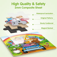 SYNARRY Unicorn Mermaid Princess Magnetic Puzzles for Child 3-5 - Animal - image 3