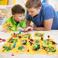 Plastic Floor Puzzles for Kids Ages 3-5 - Dino Figures - image 3