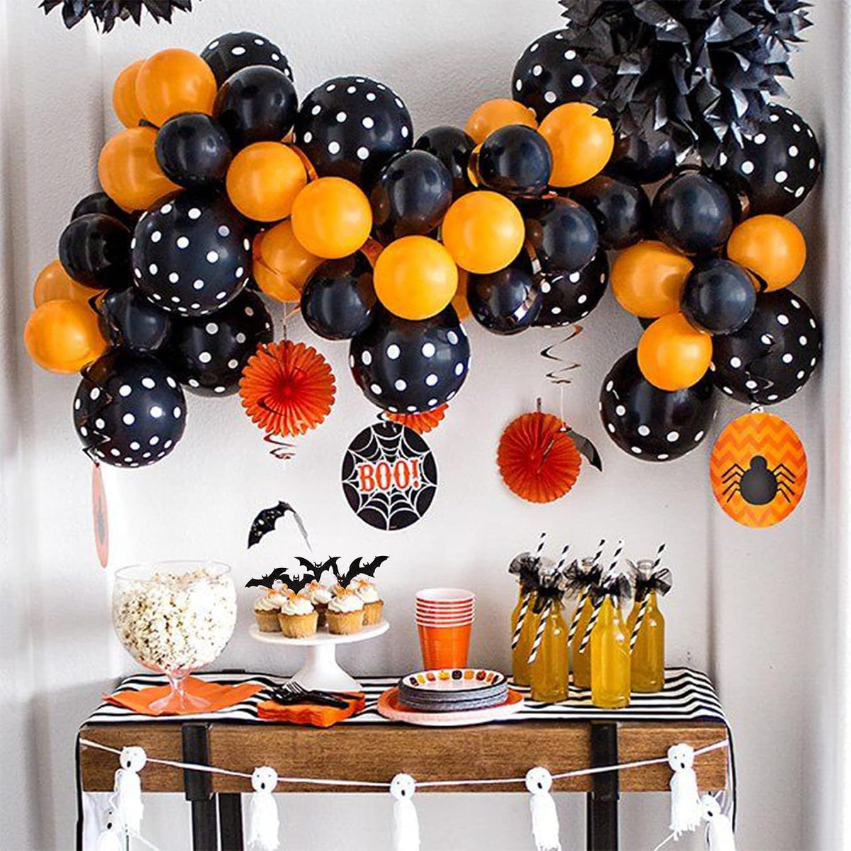 24 PCS Halloween Bat Cupcake Toppers Black Glitter Bat Cupcake Picks - Pattern 6 Bat - image 3