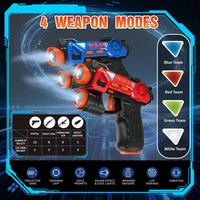 HISTOYE mini laser tag guns set of 2 with projector and 4 team colors - view 4