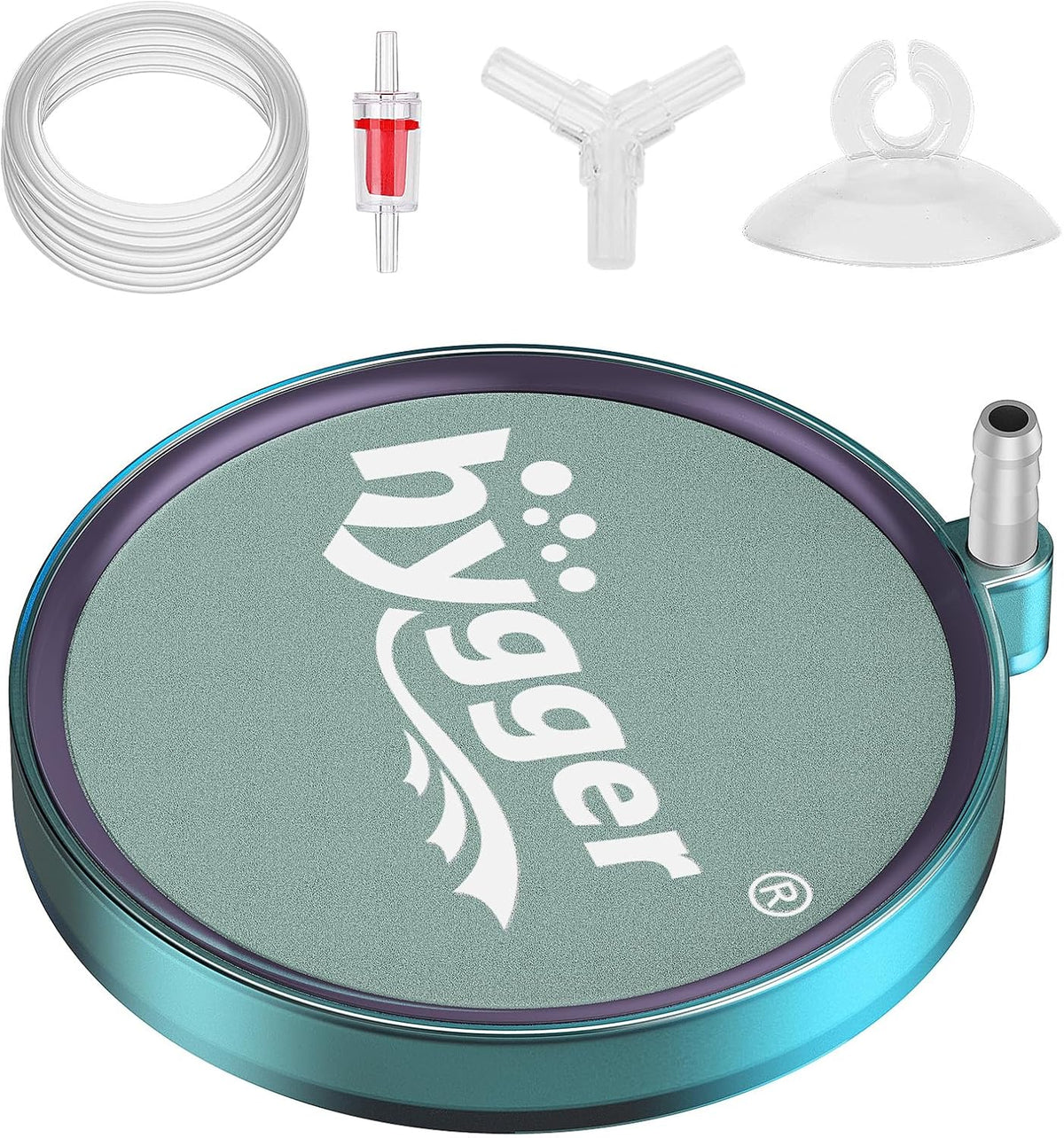 hygger Aquarium Air Stone 2 Inch, Fish Tank Bubbler Stone - 4 Inch
