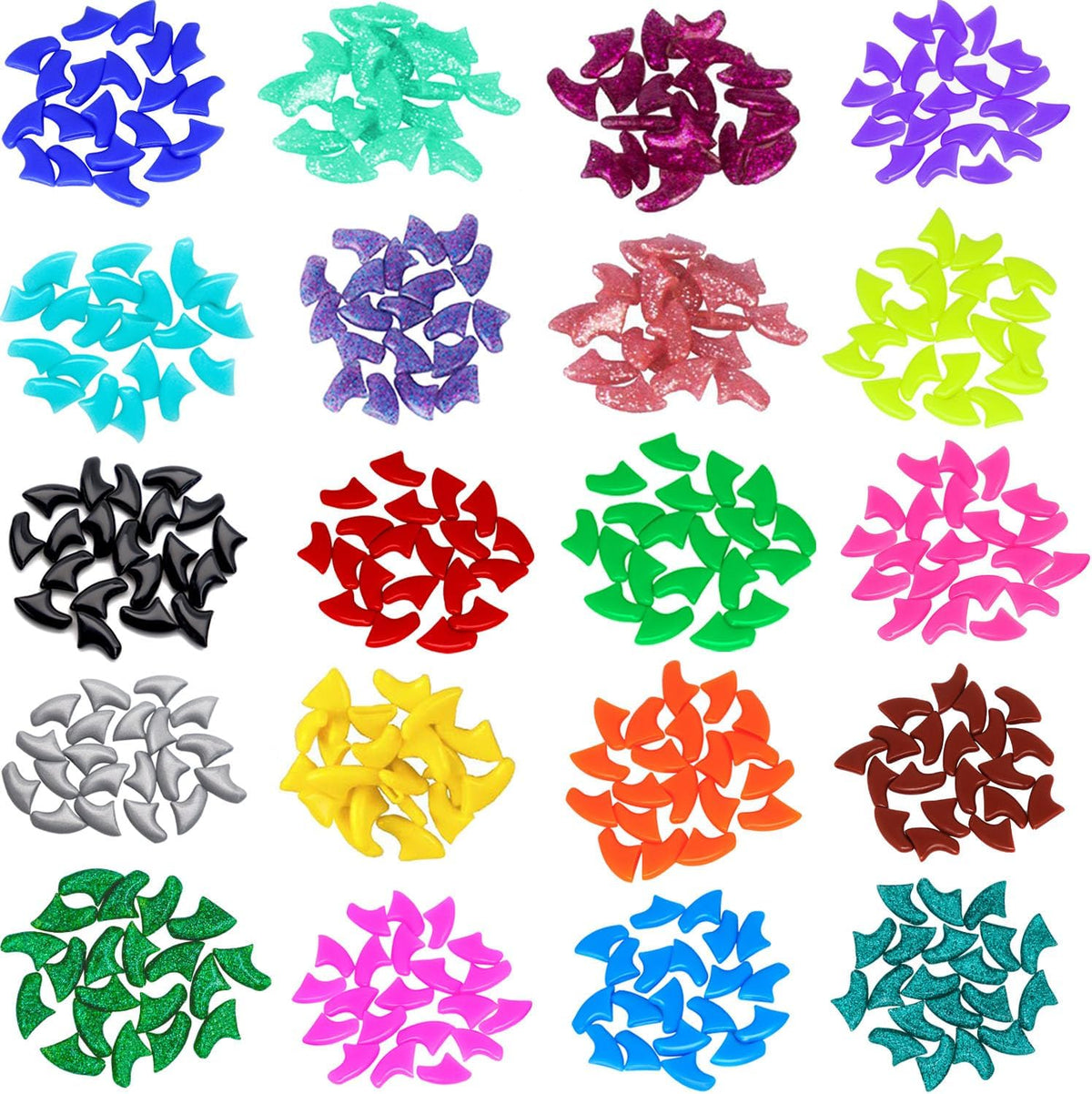 VICTHY 100pcs Cat Nail Caps - Extra Small