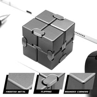 DOLASEV silver metal infinity cube fidget toy made of zinc alloy - view 16