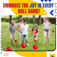 8.5-Inch Red Playground Balls for Kickball, Dodgeball & Recess – Fun for Kids & Family - 8.5 Inch - Pack of 4 - image 4