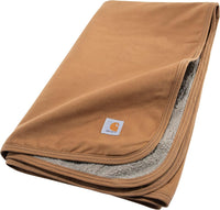 Carhartt Firm Duck Sherpa-Lined Dog Throw Carhartt Brown – Essentials for Dogs - One Size
