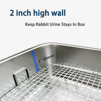 Large Stainless Steel Rabbit Litter Box - Small - image 4