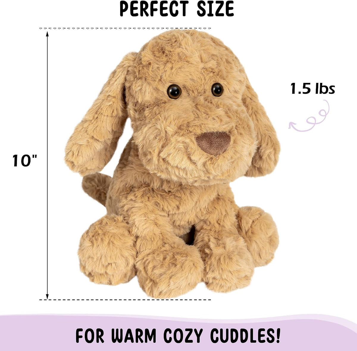 Bunny Microwavable & Weighted Stuffed Animals - Poodle Dog - image 3