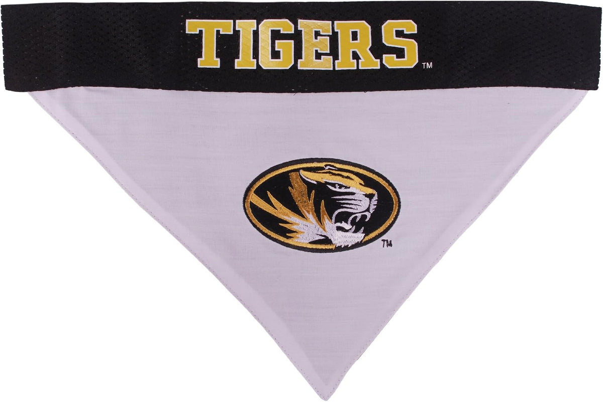 Pets First Collegiate Pet Accessories, Reversible Bandana - Large/X-Large (Pack of 2) / Missouri Tigers - image 2