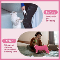 Sticky Hair Cat Clothes, Prevent Loss Pajamas - XX-Large / Pink - image 3