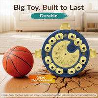 Large 3-Level Dog Puzzle Toy - Yellow-Blue - image 4
