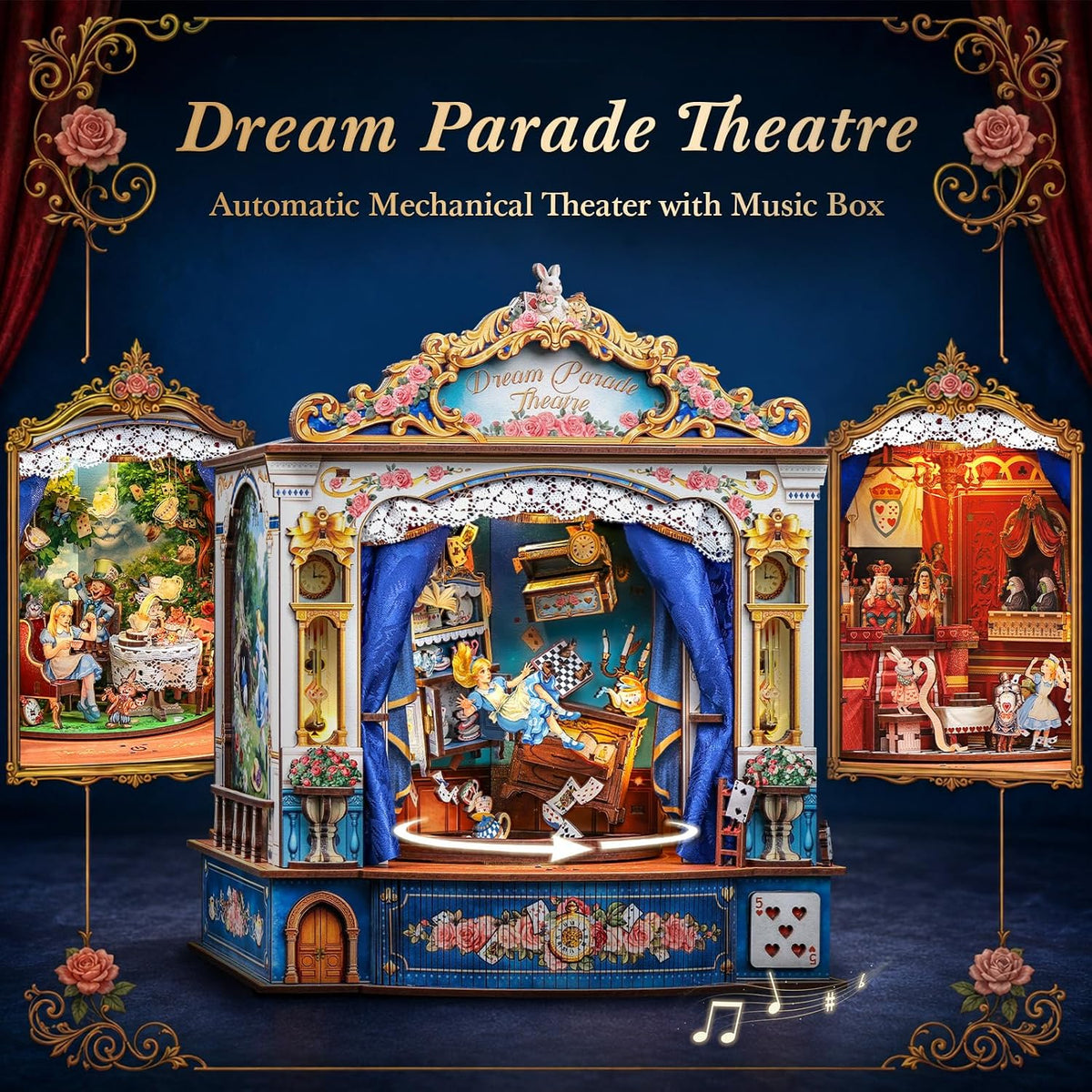 CUTEBEE 3D Wooden Puzzle for Adults - Dream Parade Theatre - image 4