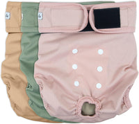 Washable Female Dog Diapers - Medium (12"-15"Waist） / Morandi