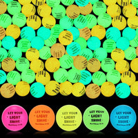 Seenelling 24 glow in the dark bouncy balls printed with Bible verses - view 5