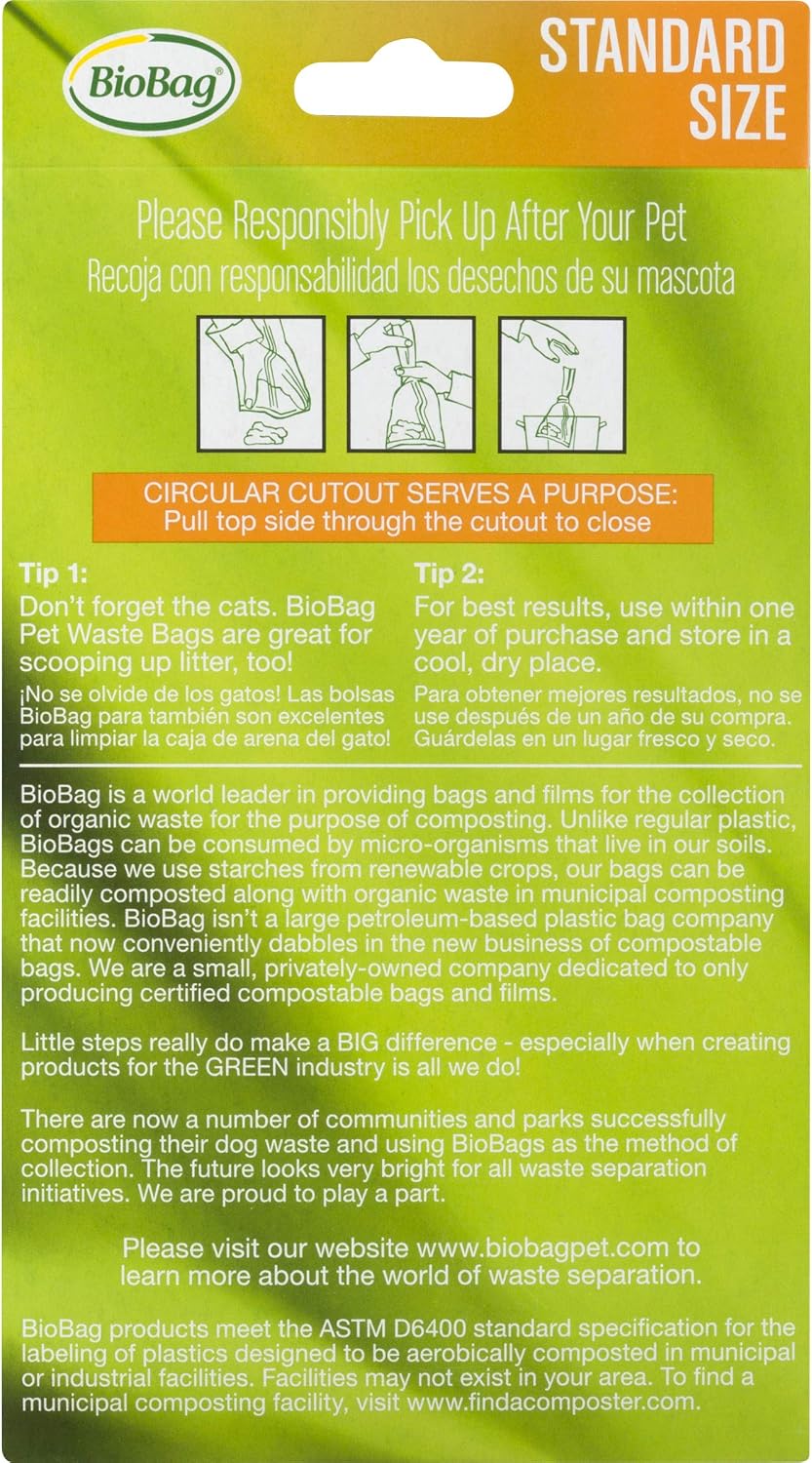 BioBag Compostable Pet Waste Bags, Standard Size - Blue / 50 Count (Pack of 4) - image 2