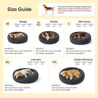 Bedsure SupportMax Calming Dog Beds Large Sized Dog Washable Pet Bed - Camel / M PLUS(33x33x7) - image 4