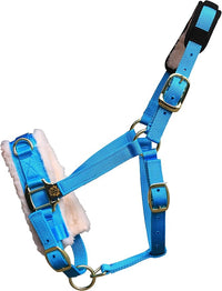 T TEKE Lunge Cavesson with Fleece Lined Nose Band and Crown