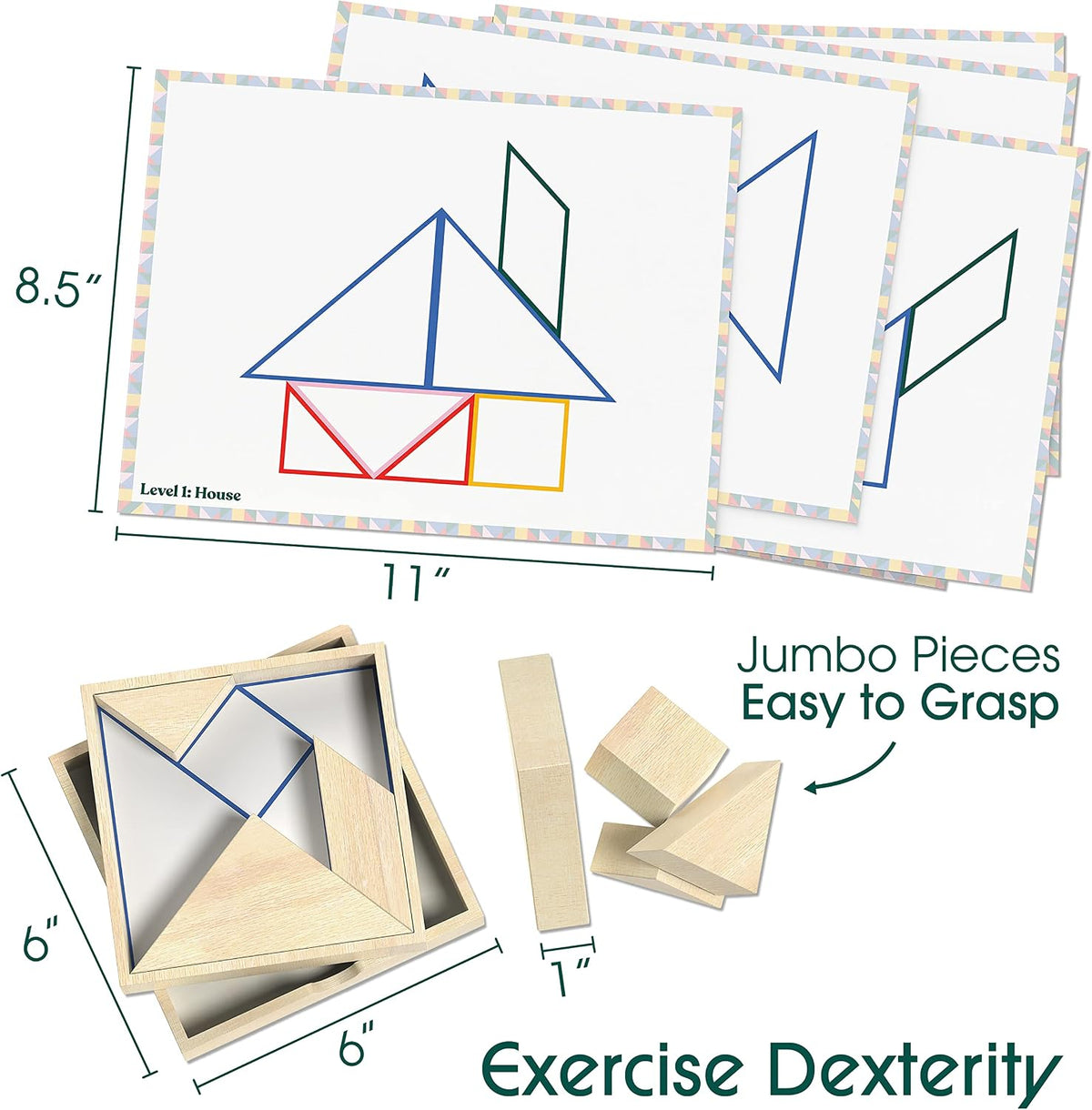 Keeping Busy Tile Matching Dementia Activities for Seniors - Tangram - image 3