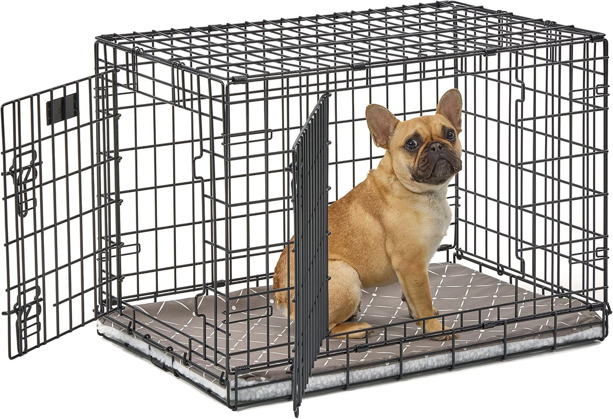 MidWest Homes for Pets Quiet Time Reversible Crate Pan Cover 36' - Mushroom Diamond/Fleece / Crate Pan Cover 30" - image 4
