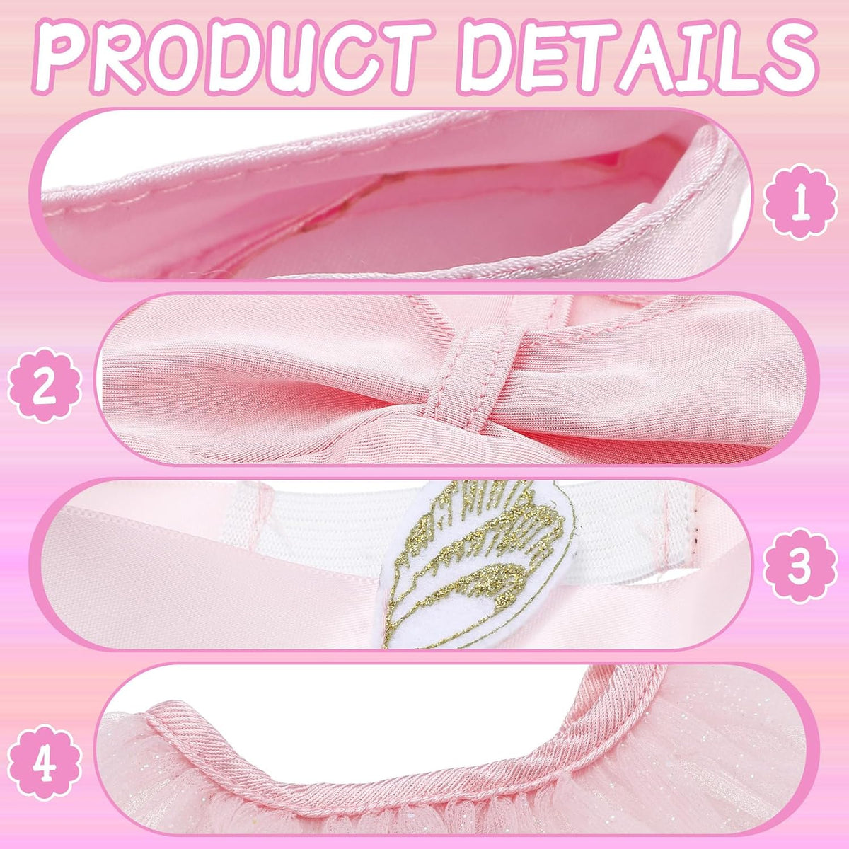 Kajaia 8 Pcs 18 Inch Doll Swimsuits Clothes and Accessories – Fun for Kids & Family - Pink / Ballet - image 3