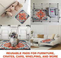 PUPIBOO Washable Pee Pads for Dogs and Cats - Colorful Medallion / 72 x 72 Inch (Pack of 1) - image 4