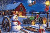 Vintage Paint Hummingbird Flower 500 Piece Puzzles for Adults - Colorful-500 Piece-christmas Snowman / 23" X 15"