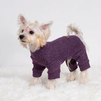 Fitwarm Turtleneck Raglan Dog Pajamas - X-Small / Purple - image 4