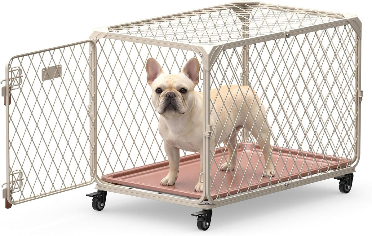 30 Inch Diamond Mesh Dog Crate for Small Dogs - 30.0"L x 19.0"W x 20.0"H - image 2