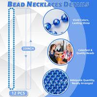 YAXINRUI 120 PCS St. Patricks Day Necklaces - Blue / 12 Pcs - image 3