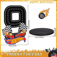 MiniInflat Race Car 5th Birthday Number Sign Centerpiece Race Car - 9th - image 2