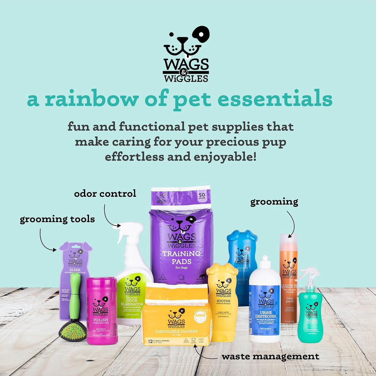 Wags & Wiggles Hypoallergenic Dog Wipes, Fragrance-Free - Fragrance Free - Hypoallergenic / 100 Count (Pack of 1) - image 3