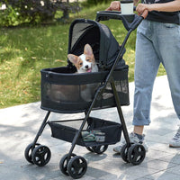 Zoosky 3 in 1 Dog Stroller - 3 in 1 Black / 3 in 1