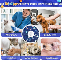 Cat Cone Collar Soft, Waterproof Cat Recovery Collar for Wound Healing Cute Donut Adjustable Kittens Cones to Stop Licking Comfortable Neck Elizabethan Collars for Cats Kittens After Surgery